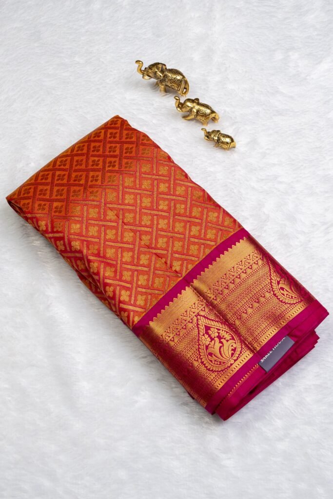 Brocade Kanchipuram Semi Silk Saree ( Sold out) | VKSH0443