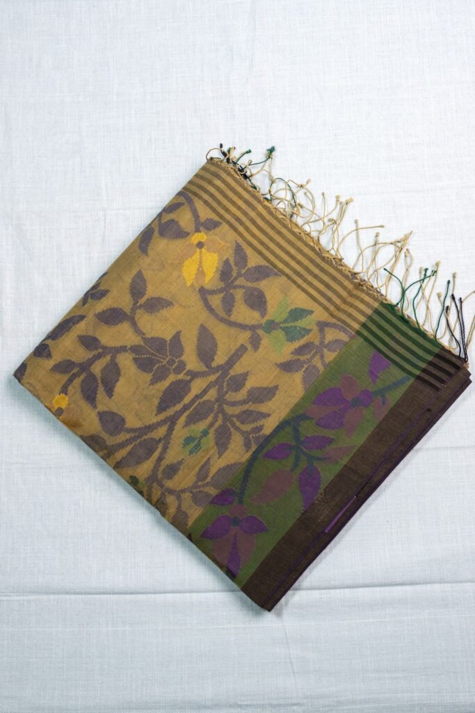 Jamdani Handloom Cotton Saree | VKSH0149J