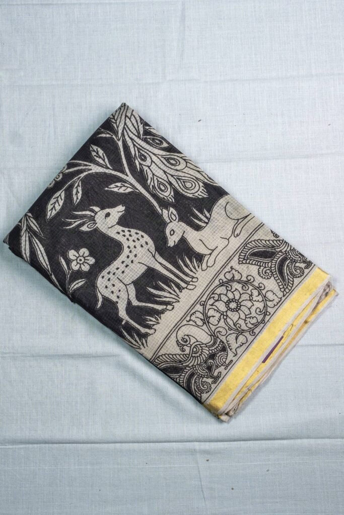 Kalamkari Kota Cotton Saree | VKSH0286b