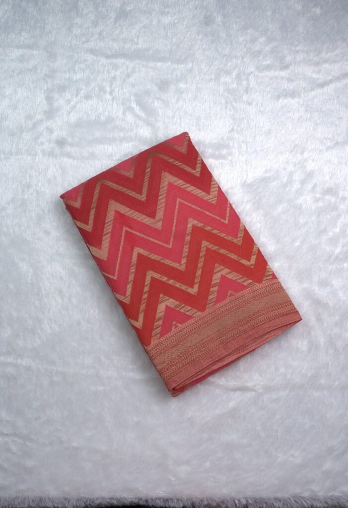 Premium Crush Georgette Rangkat Saree | VKSH0460H