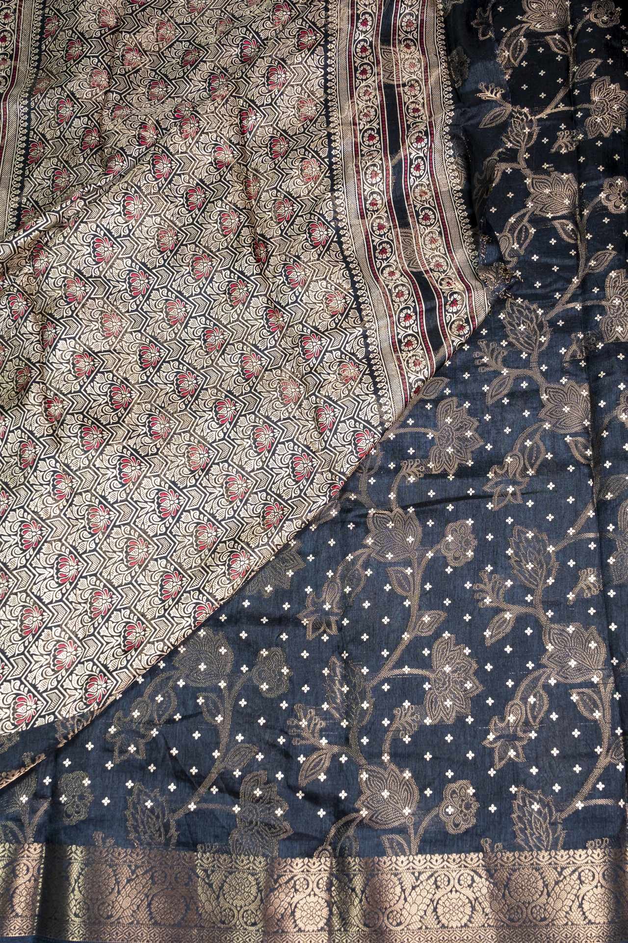 Viscose Silk Saree | VKSK0235D - Image 3
