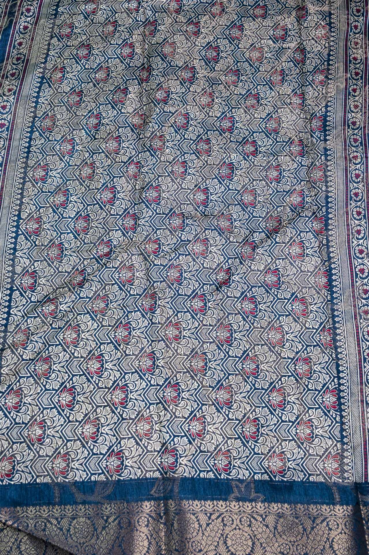 Viscose Silk Saree | VKSK0235C - Image 2