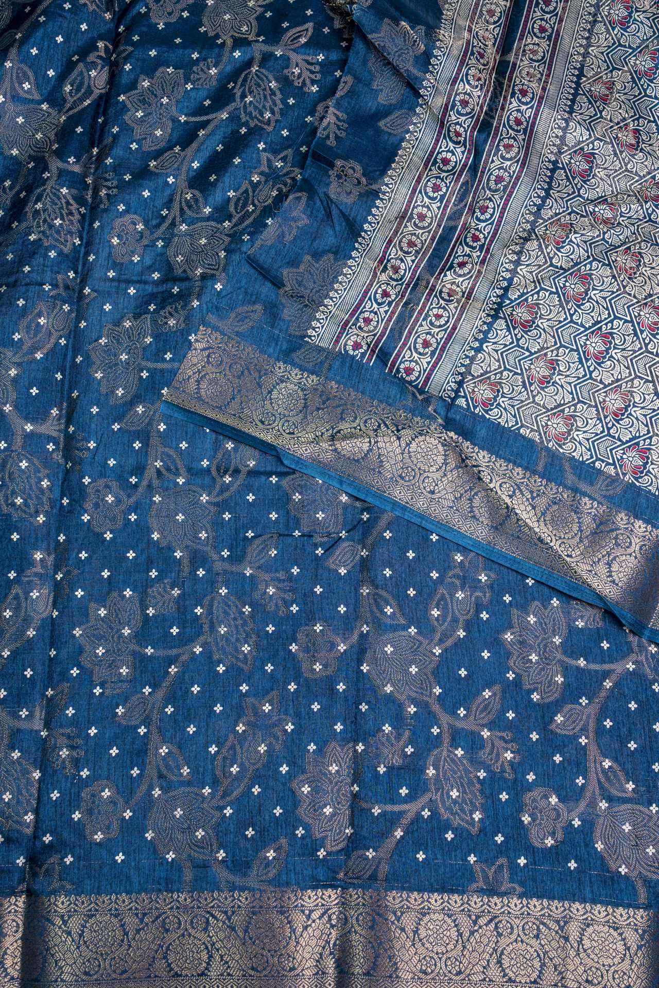 Viscose Silk Saree | VKSK0235C - Image 3