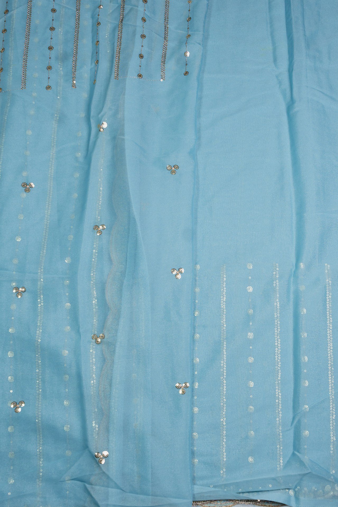 Semi Georgette with Embroidery Work | VKSH0271F - Image 3