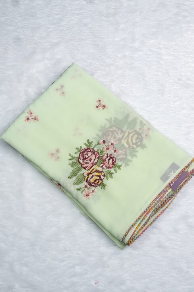 Embroidery Georgette Saree | VKSH0134A