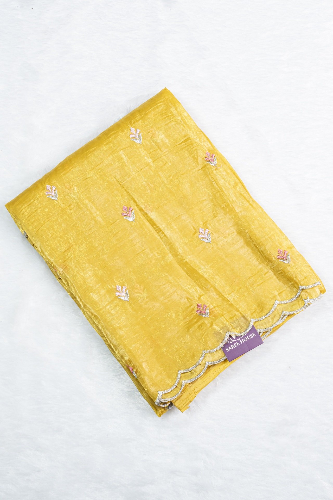 Crush Tissue Saree | VKSH0162C