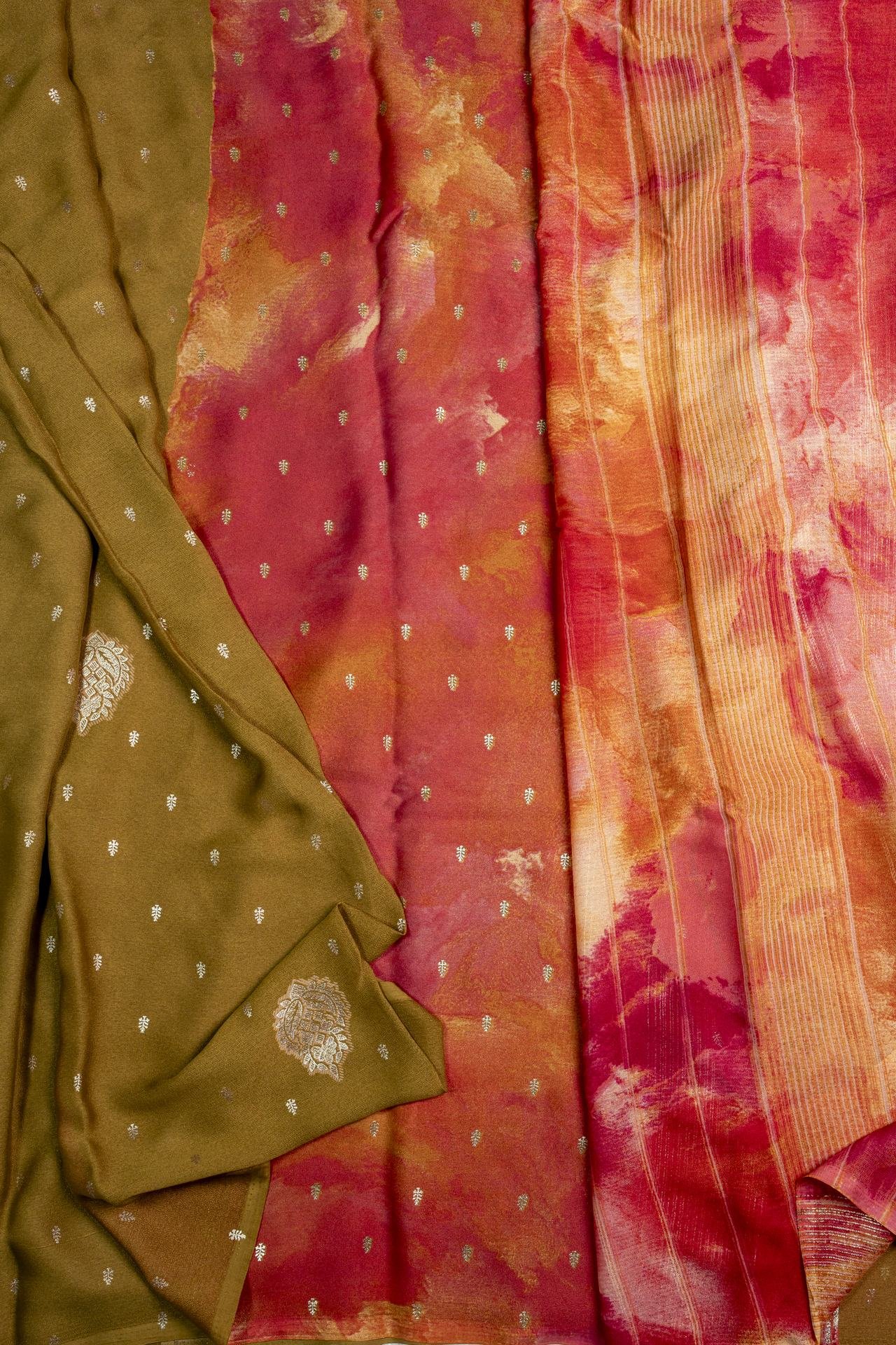 Premium Chiffon Saree | VKSH0261G - Image 3