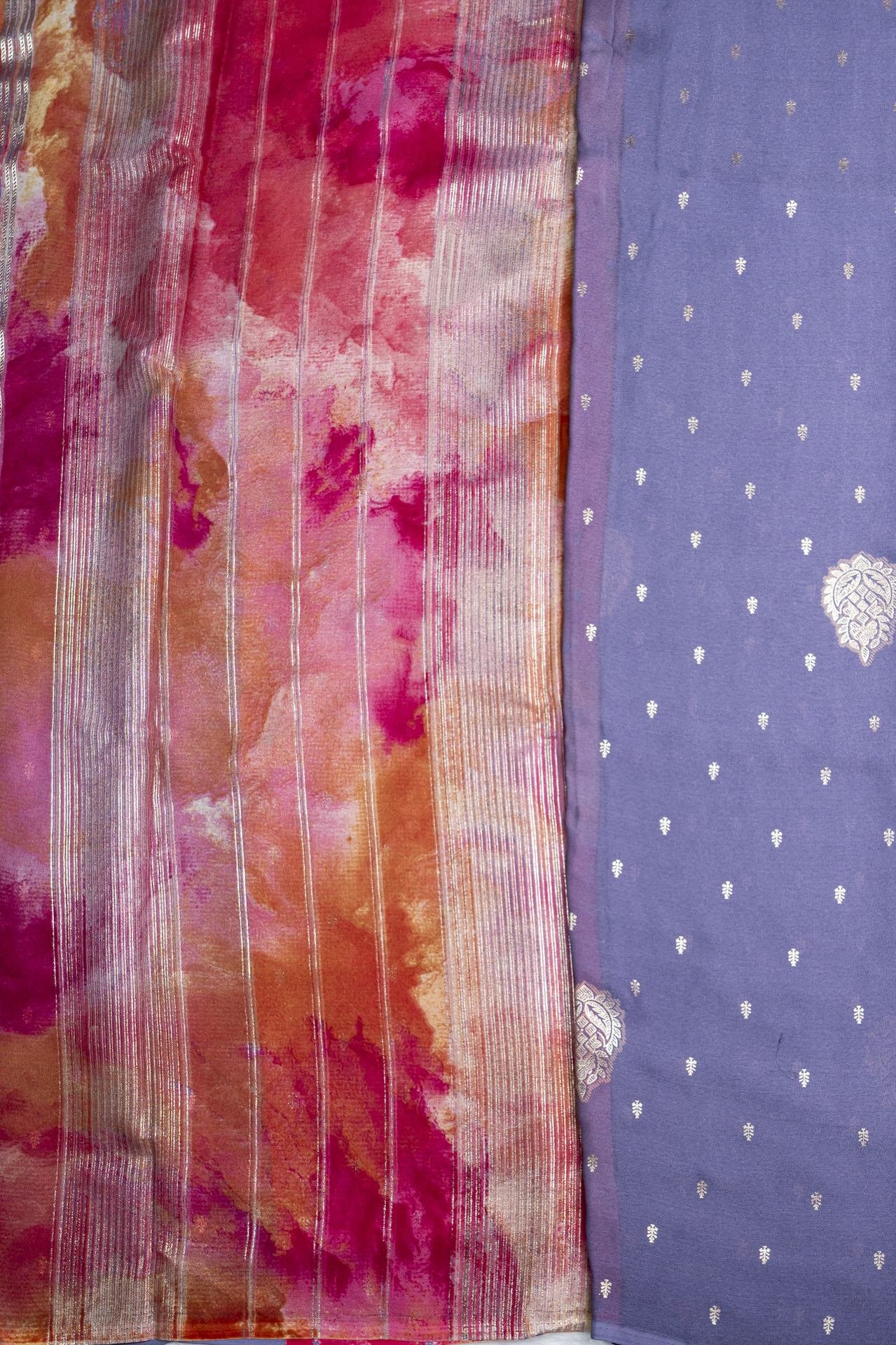 Premium Chiffon Saree | VKSH0261A - Image 3