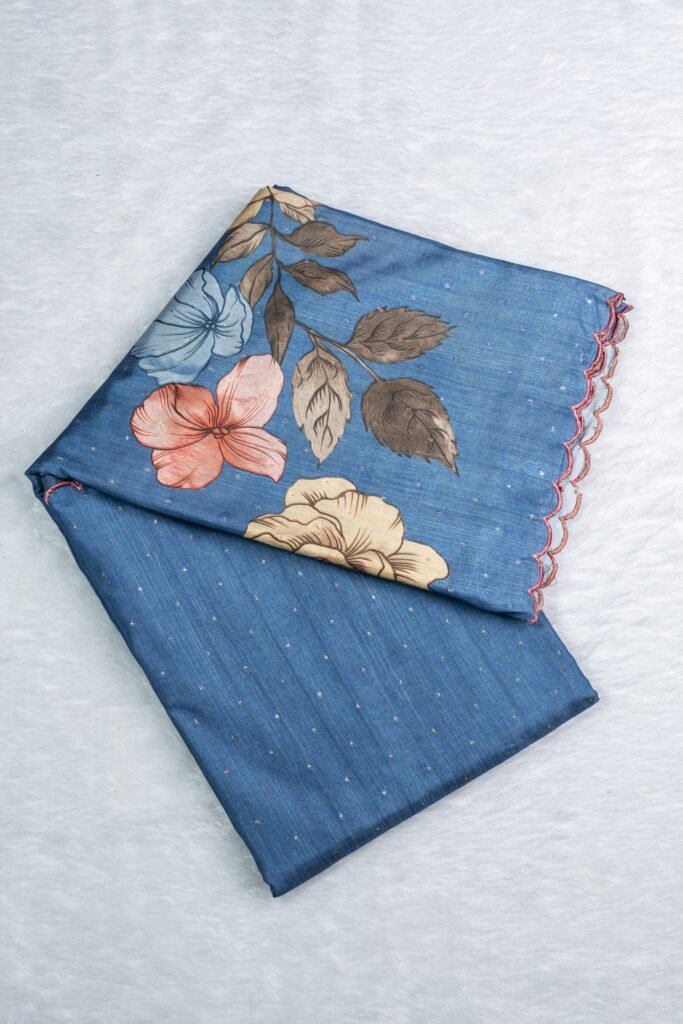 Tussar Saree with Digital Print | VKSH0230D