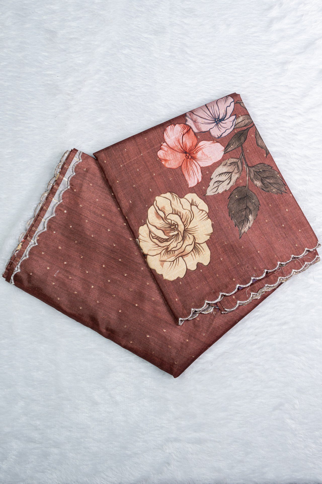 Tussar Saree with Digital Print |VKSH0230G