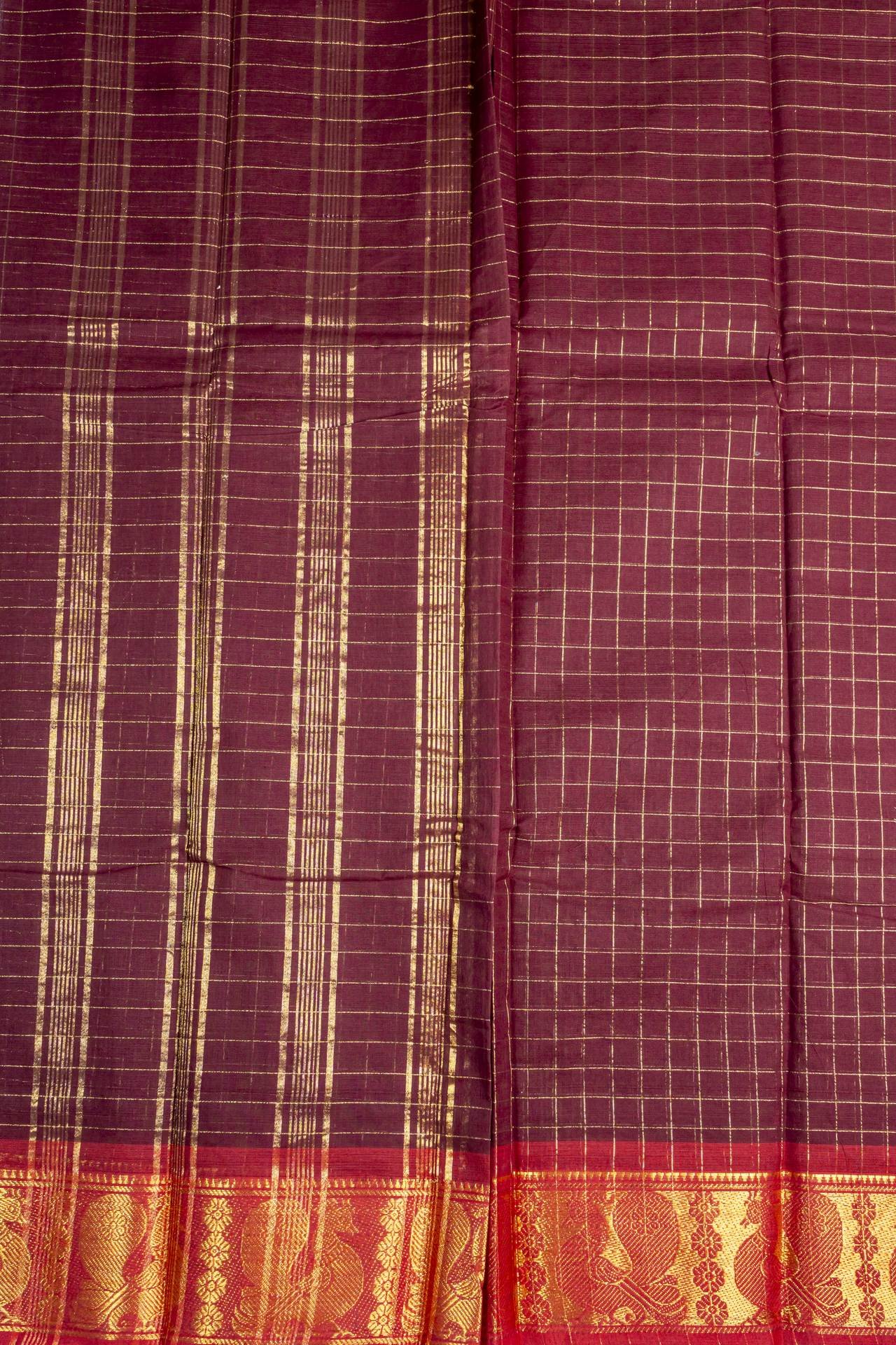 Chettinad Cotton Saree | VKSH0114B - Image 2