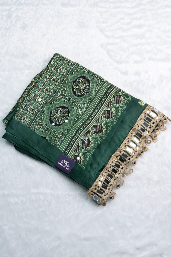 Ajrak Modal Silk Saree | VKSH0464C