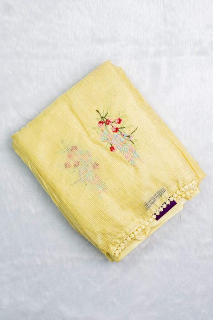 Kota embroidery Silk Saree | VKSH0328E