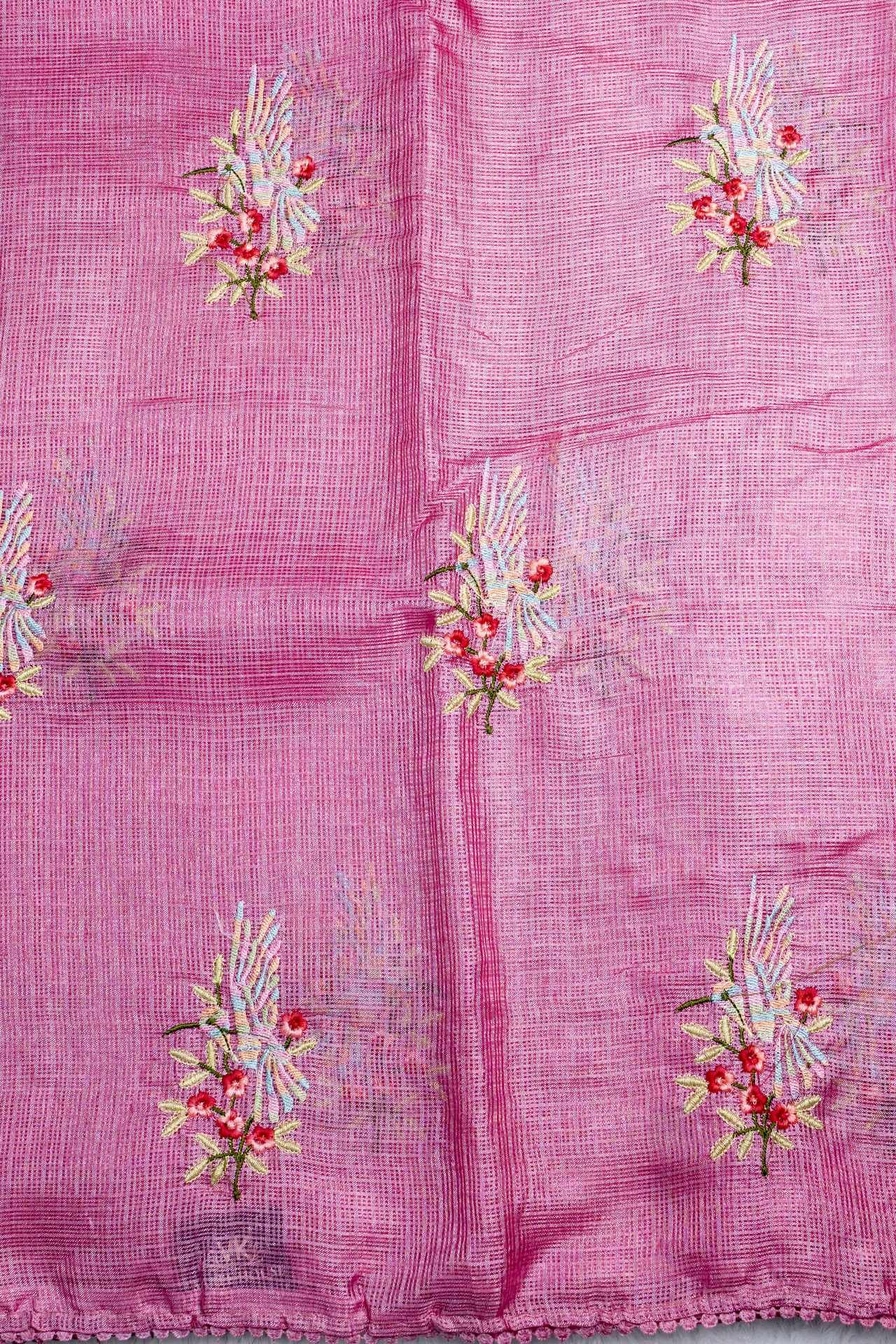 Kota embroidery Silk Saree | VKSH0328C - Image 2
