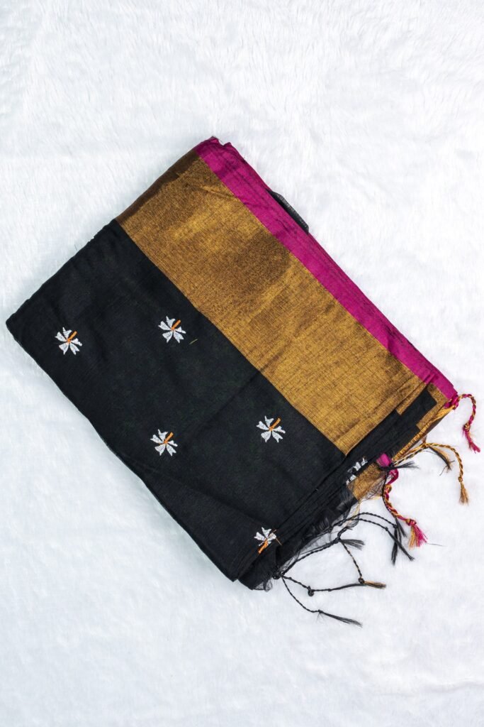 Slub Cotton Saree| VKSH0390B