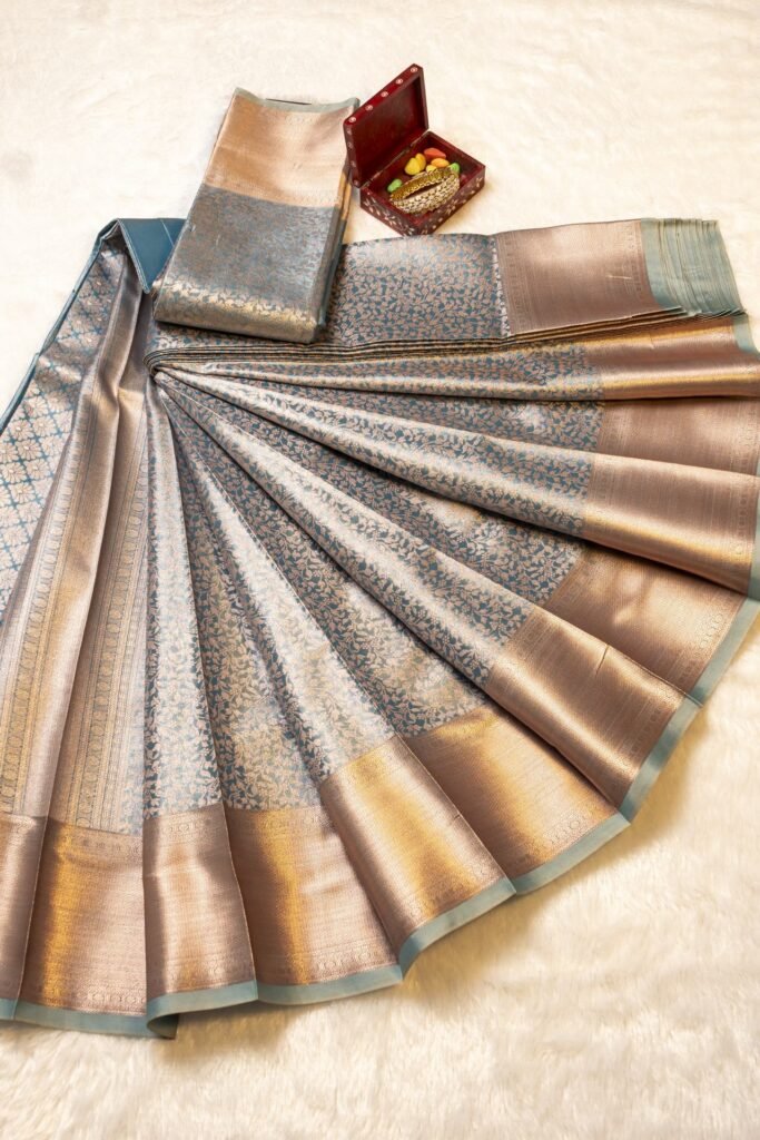 Brocade Kanchipuram Semi Silk Saree | VKSH0434