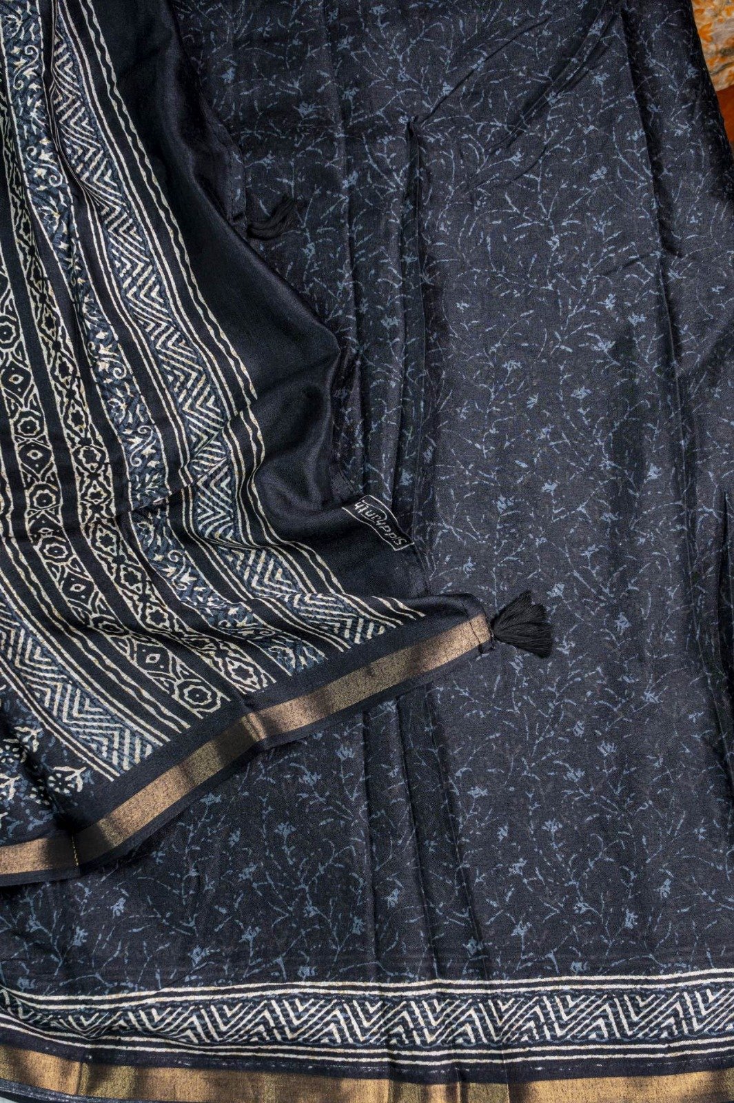 Mul Cotton Saree | VKSH0280b - Image 3