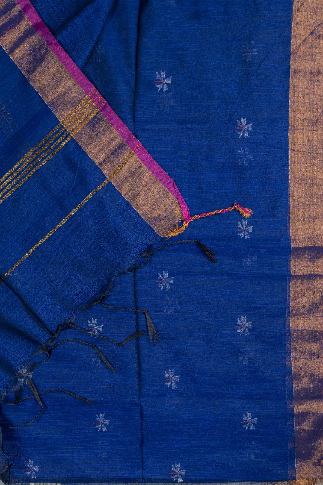 Slub Cotton Saree | VKSH0390d - Image 2