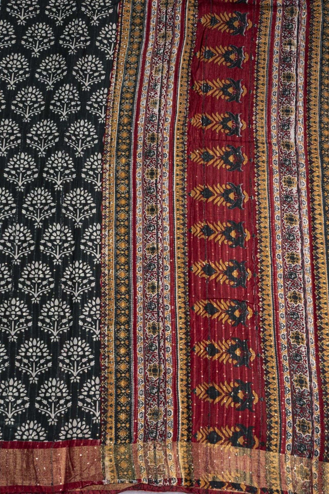 Semi Chanderi Saree | VKSH0229c - Image 2