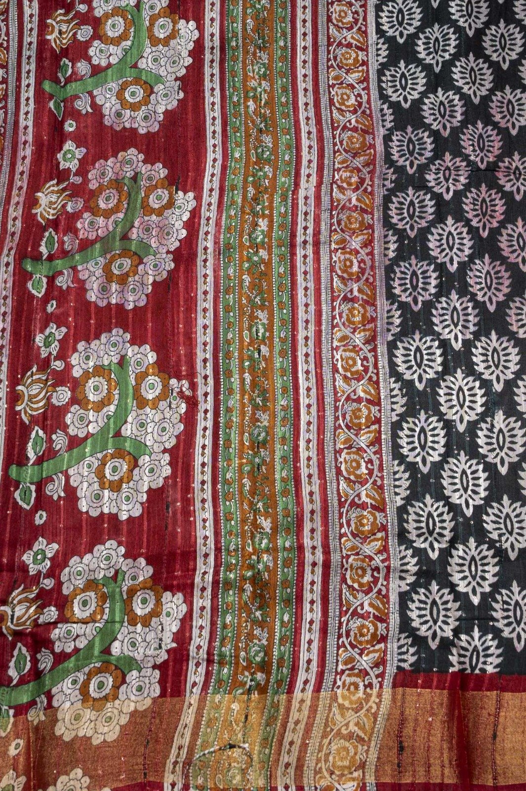 Semi Chanderi Saree | VKSH0229b - Image 2