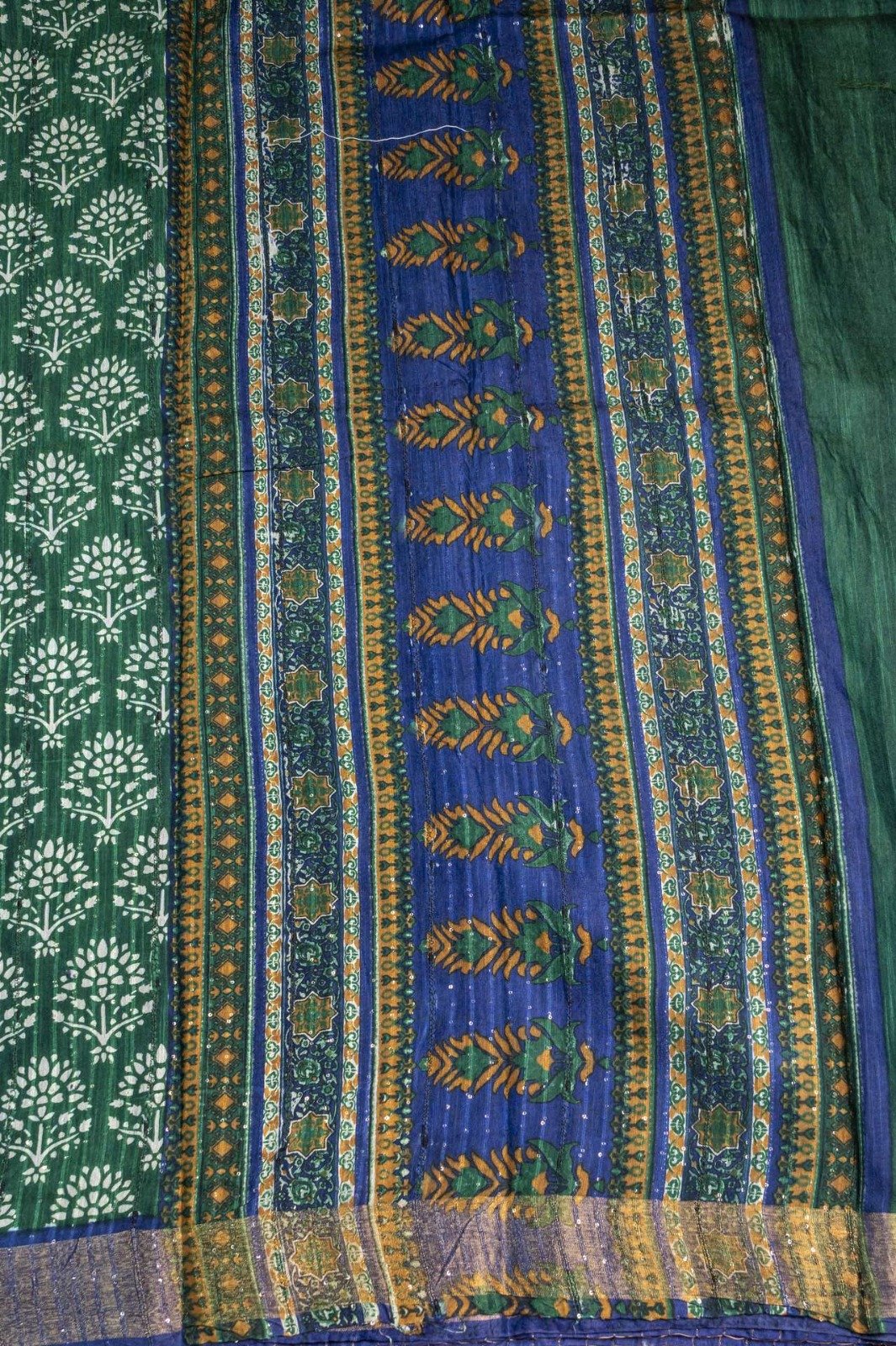 Semi Chanderi Saree | VKSH0229e - Image 2