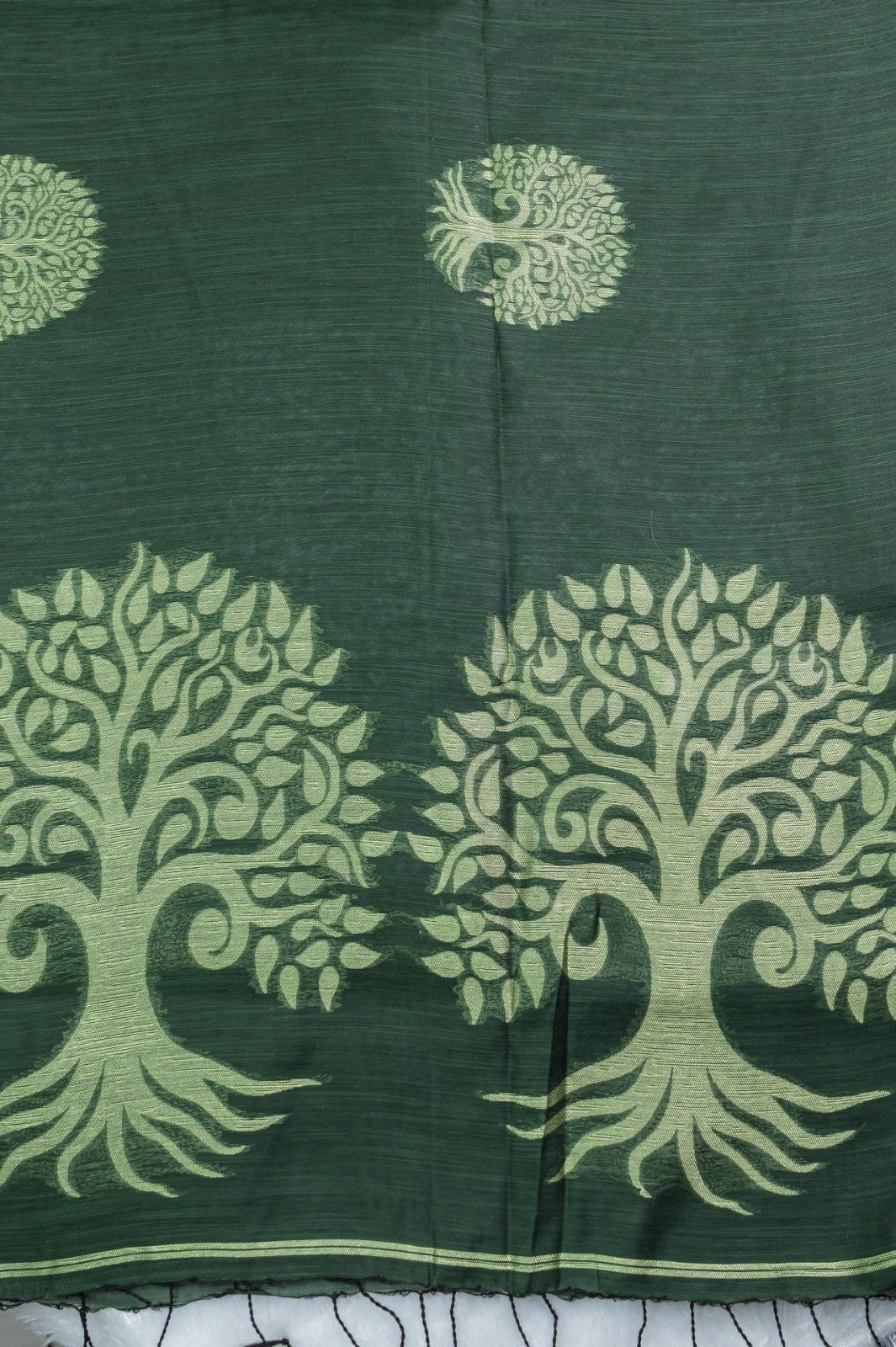 Jute Cotton Saree | VKSH0295f - Image 3