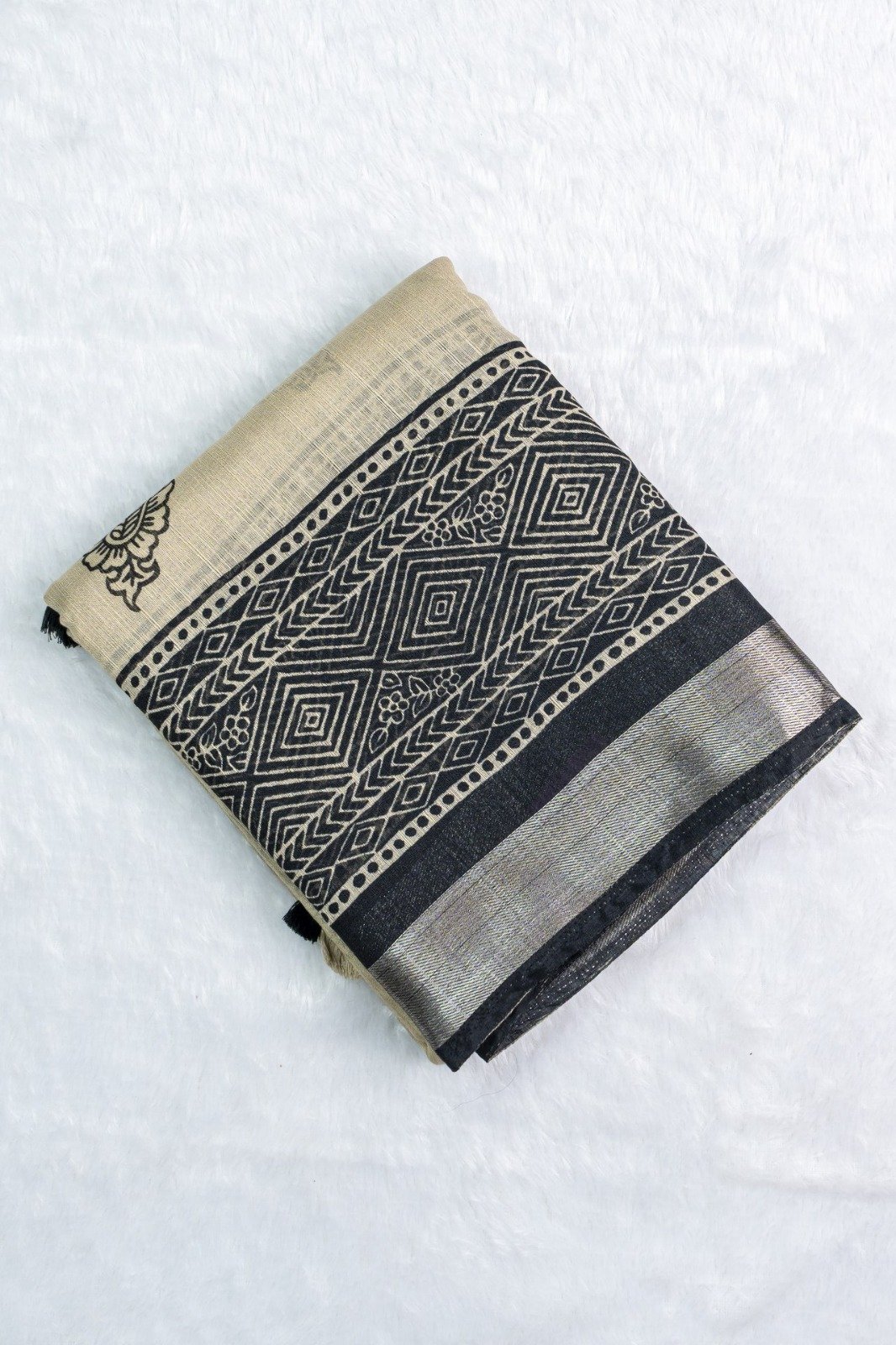 Jute Cotton Saree | VKSH0399d