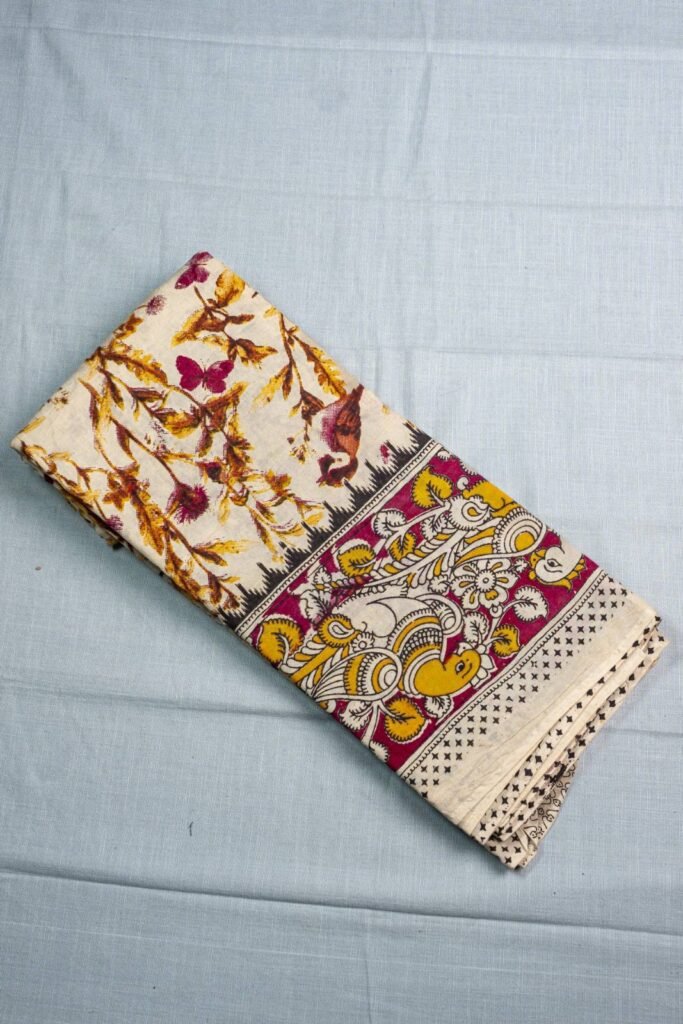Kalamkari Cotton Saree | VKSH0285J
