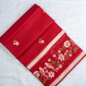 Premium Embroidery Kota Cotton Saree | VKSH0154a