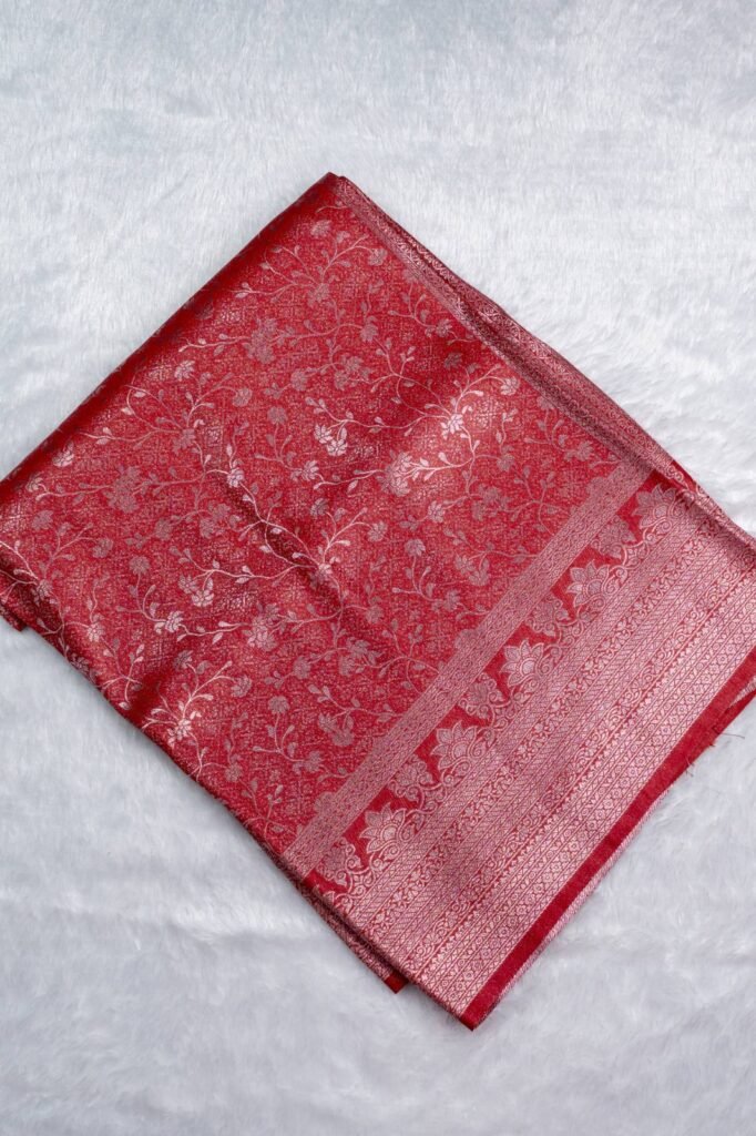 Banarasi Silk Jaal Saree | VKSH0181d