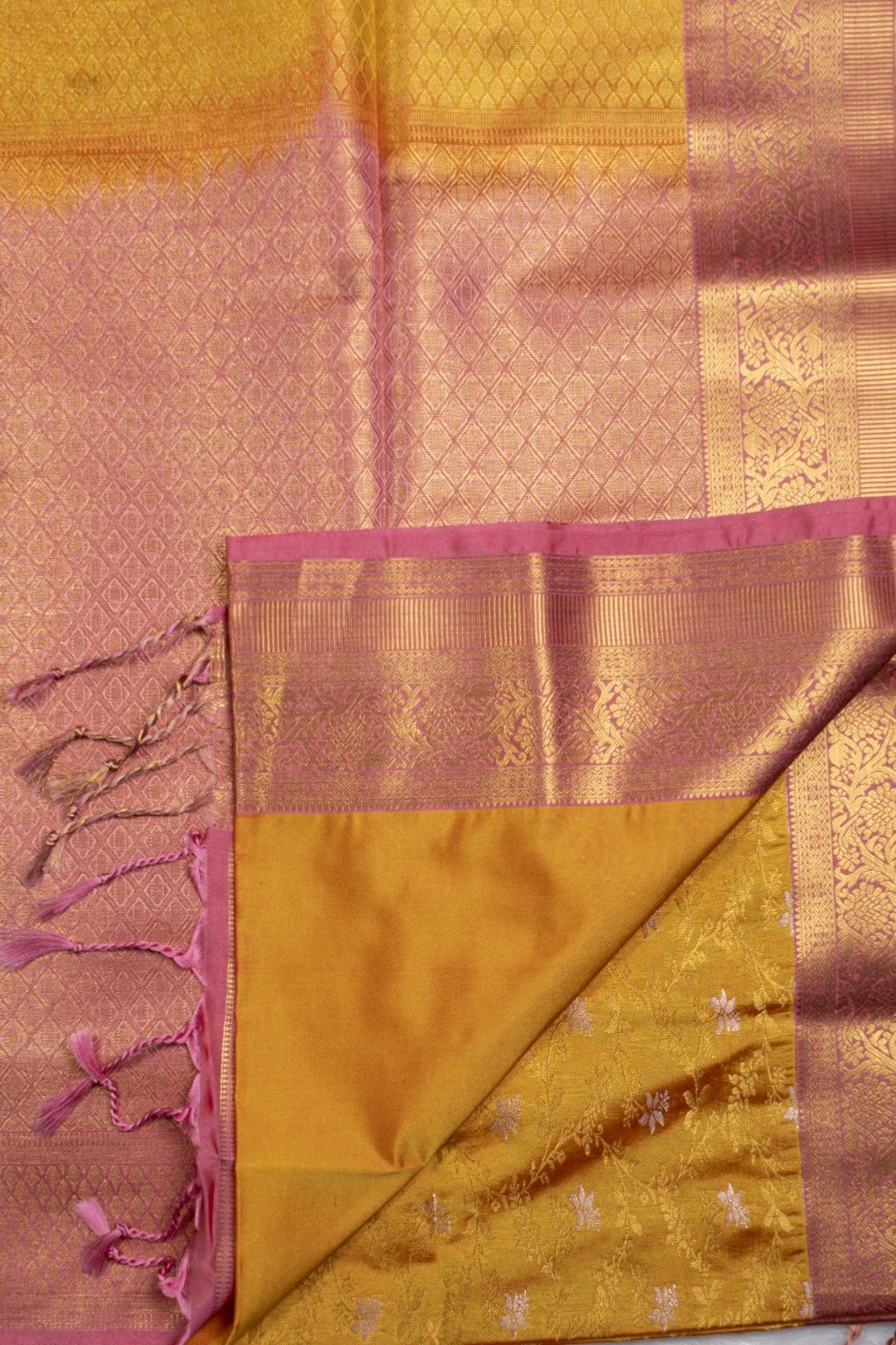Semi Soft Silk Saree | VKSH0407a - Image 2