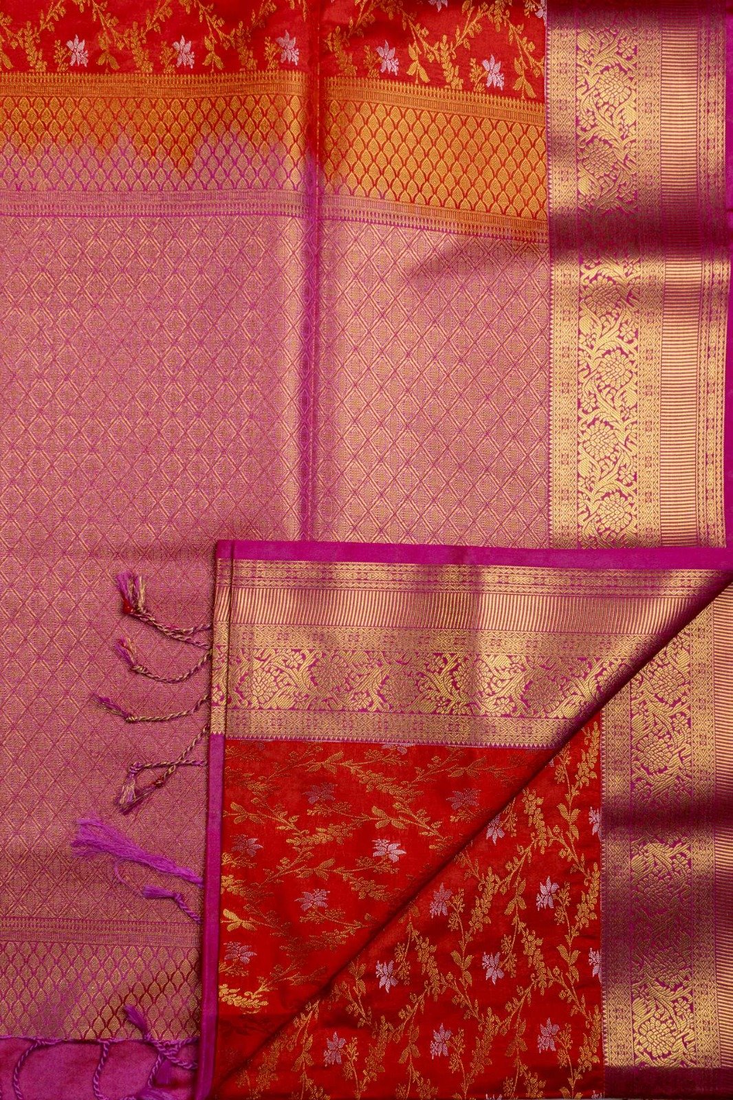 Semi Soft Silk Saree | VKSH0407d - Image 2
