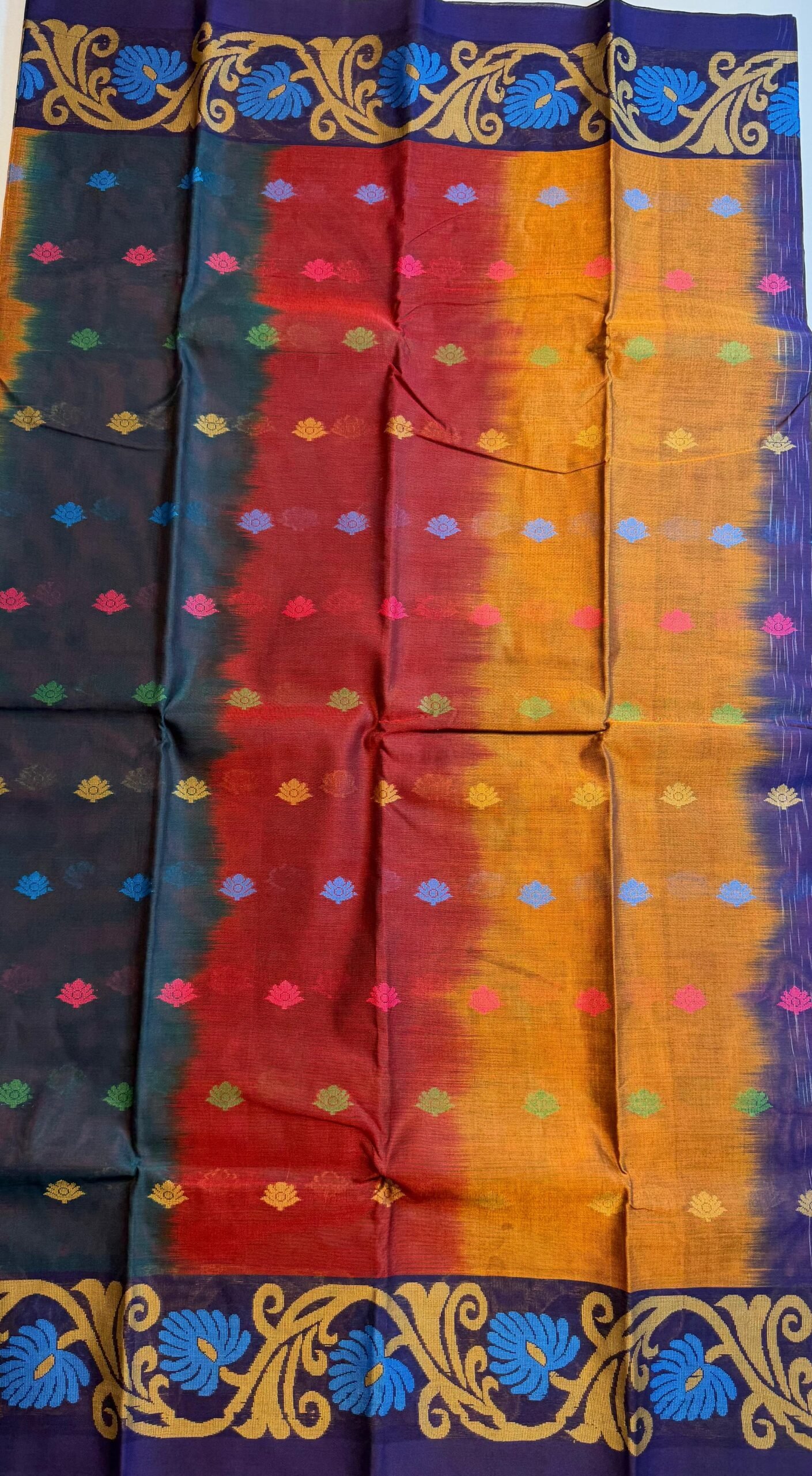 Handloom Cotton Saree | VKSH0148C - Image 2