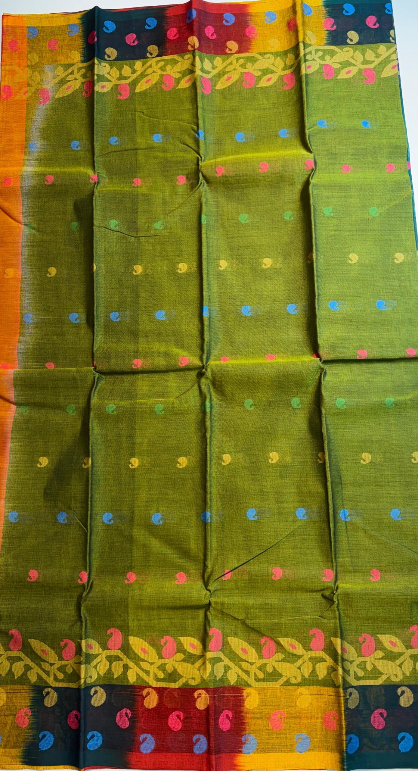 Handloom Cotton Saree | VKSH0148A - Image 2
