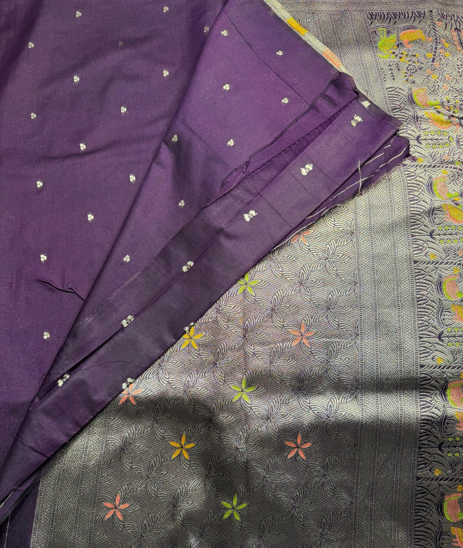 Tussar Saree | VKSH0227K - Image 3