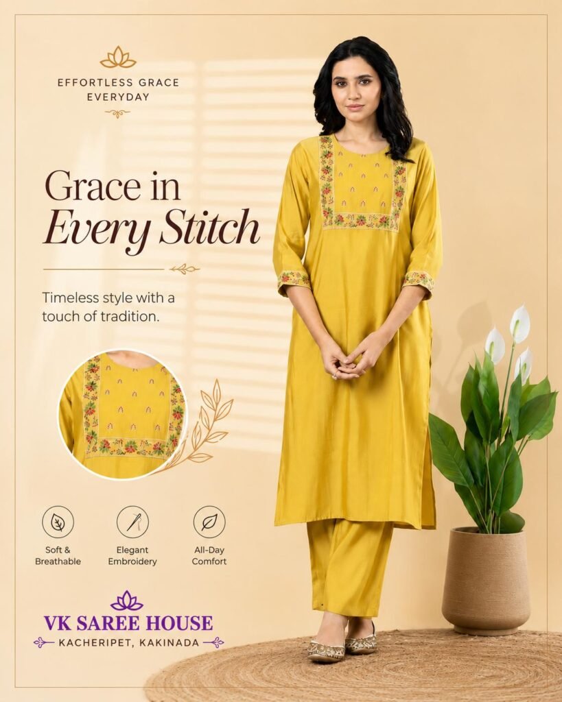 Roman Silk 2 Piece Set | VKSH0422