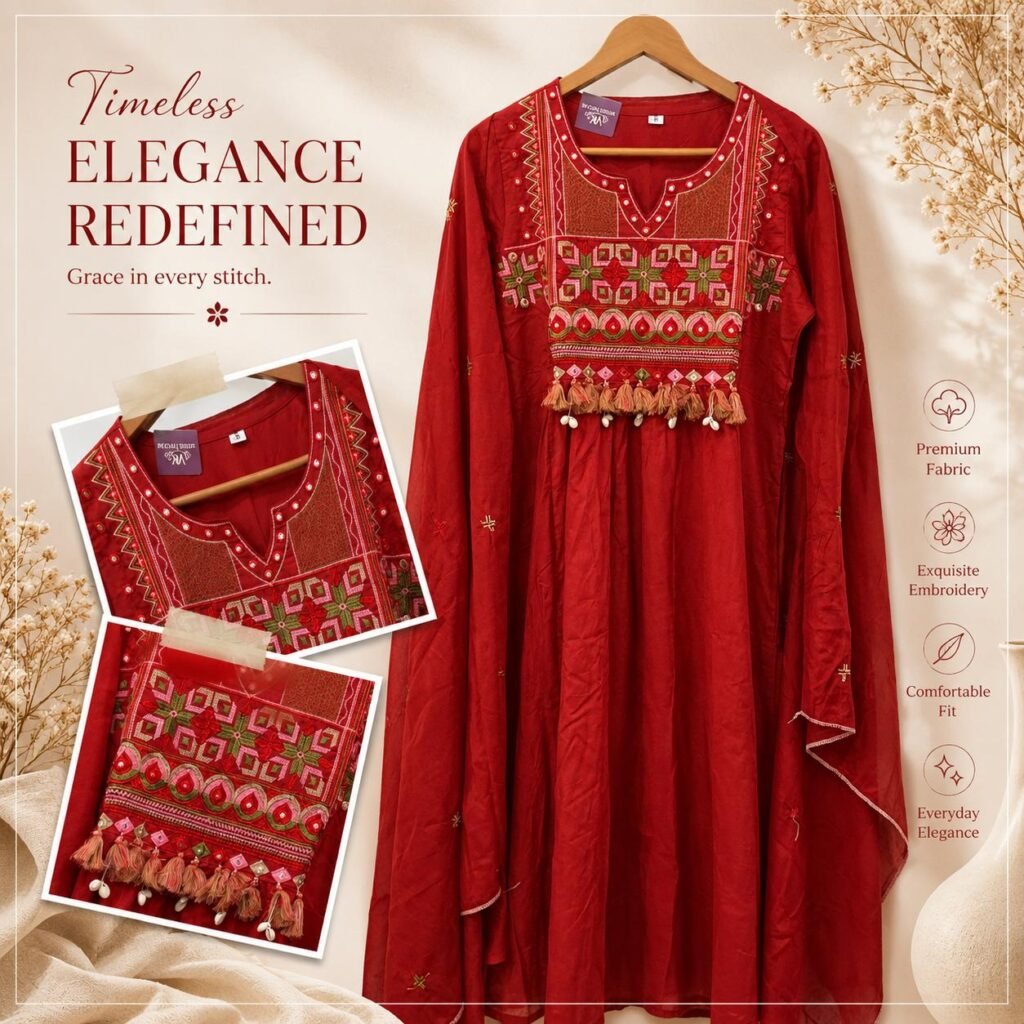 Cotton 3 Piece Readymade Kurta Set | VKSH0264