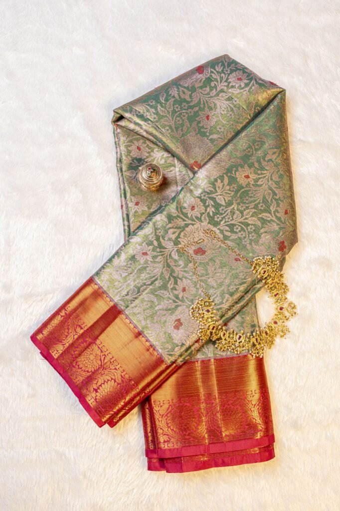 Brocade Kanchipuram Semi Silk Saree | VKSH0455