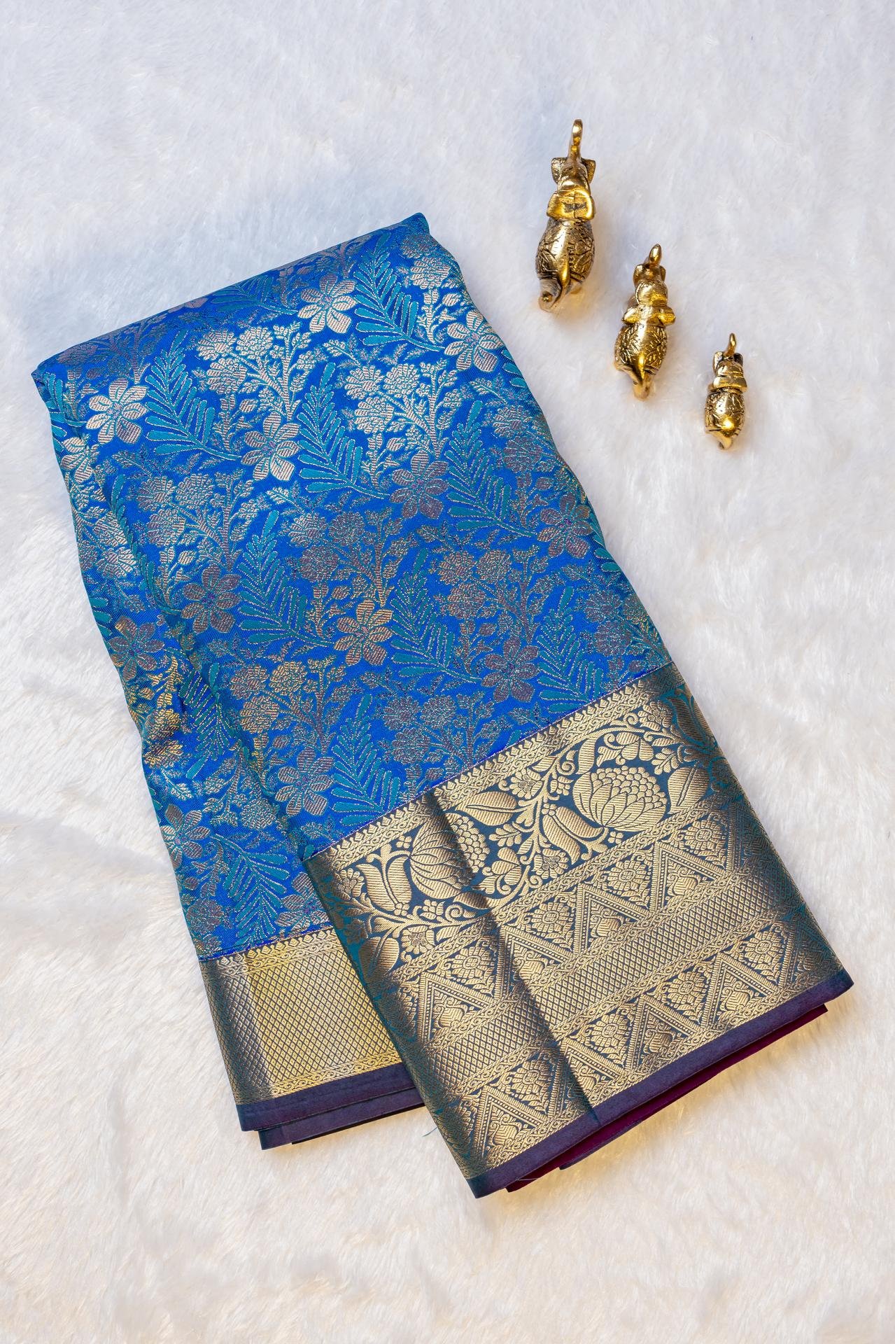 Brocade Kanchipuram Semi Silk Saree | VKSH0438