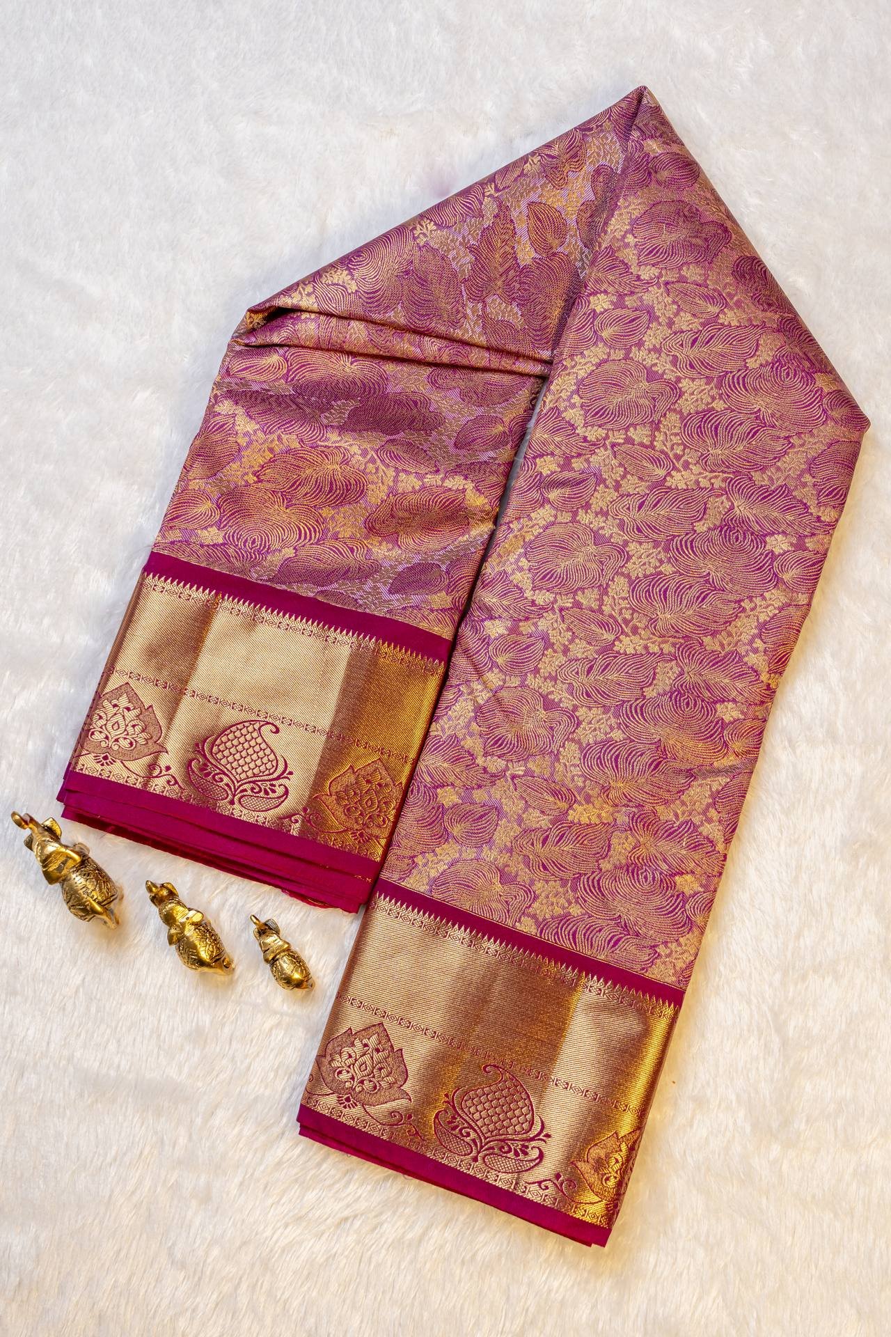 Brocade Kanchipuram Semi Silk Saree | VKSH0453