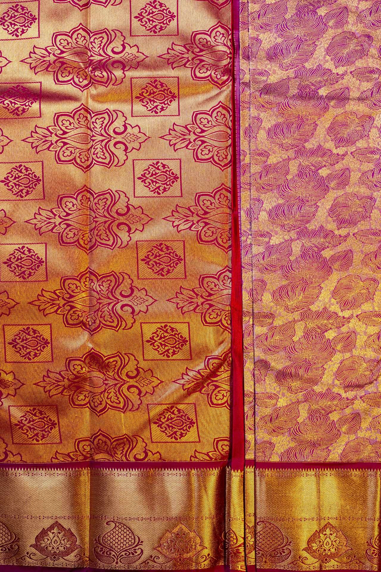 Brocade Kanchipuram Semi Silk Saree | VKSH0453 - Image 2