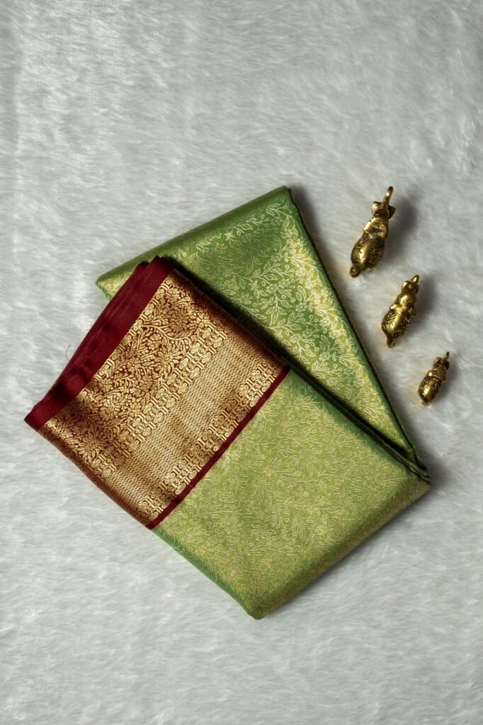 Brocade Kanchipuram Semi Silk Saree | VKSH0213