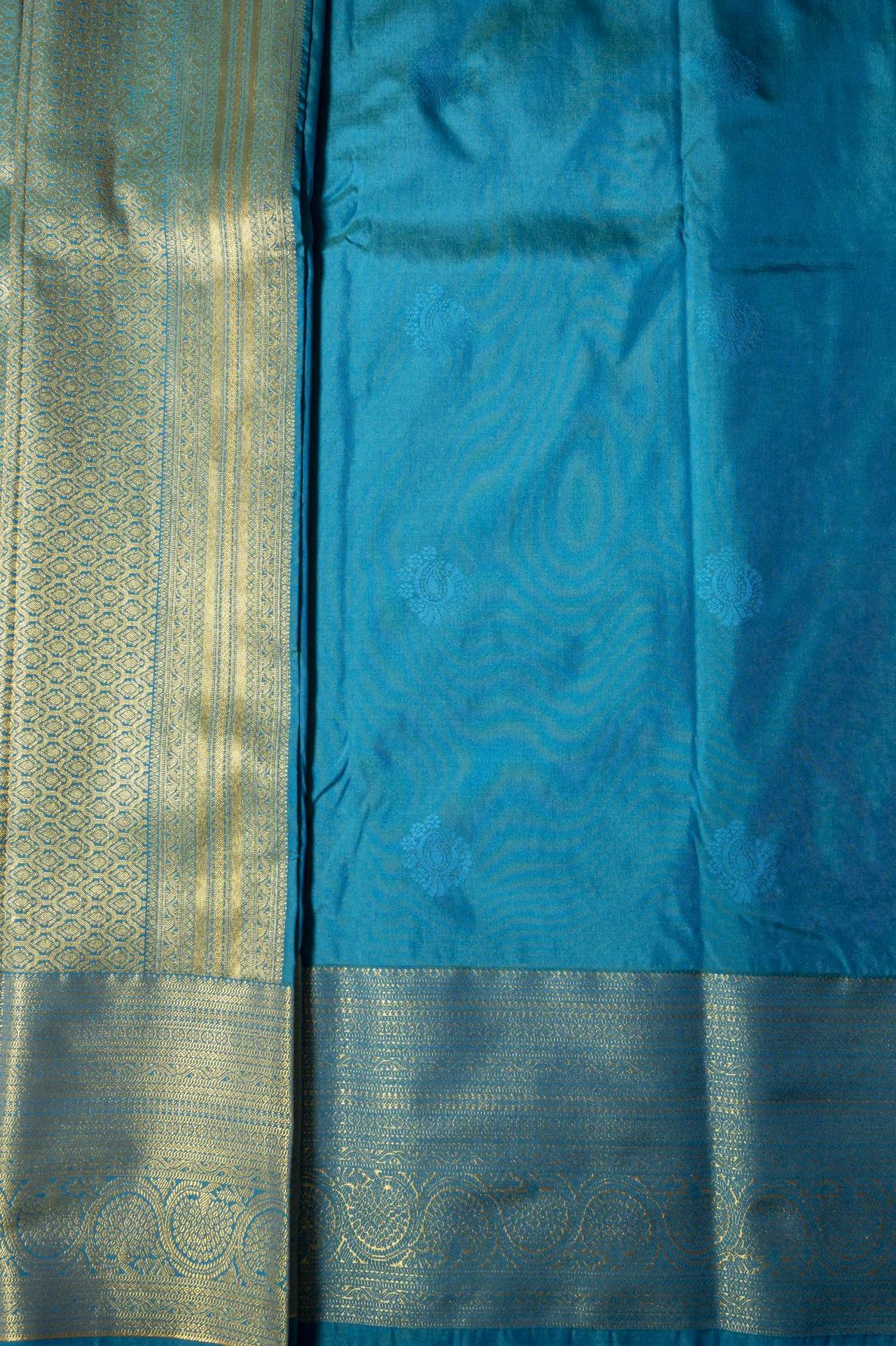 Semi Kanchipuram Silk Saree | VKSH073 - Image 3