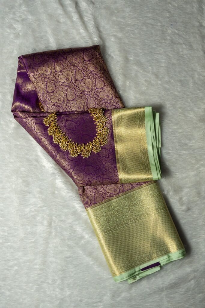 Brocade Kanchipuram Semi Silk Saree | VKSH0207