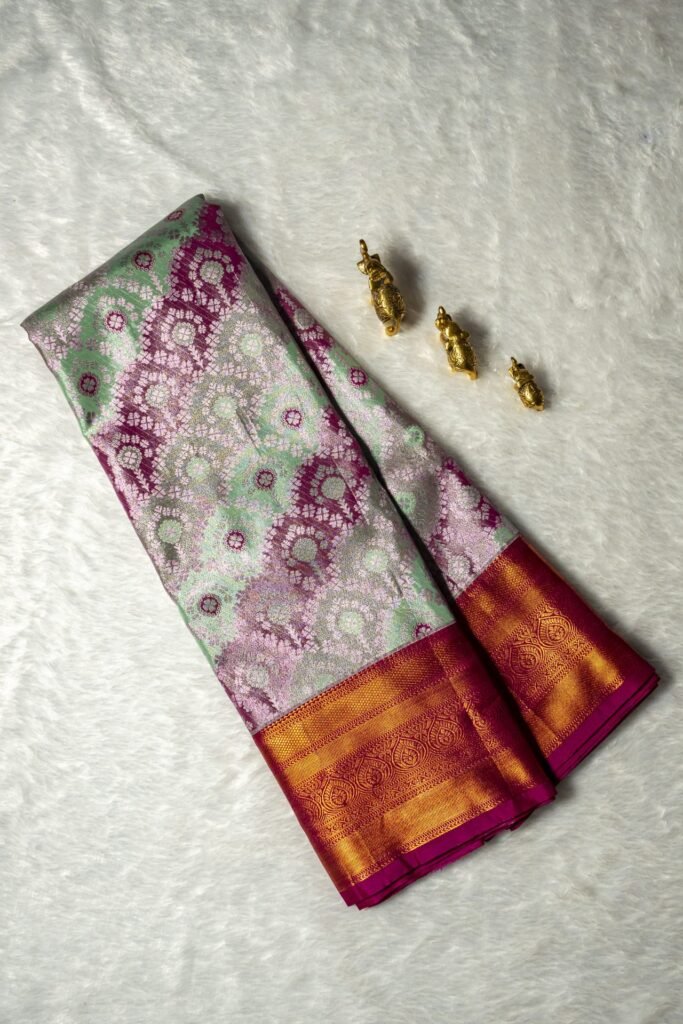 Brocade Kanchipuram Semi Silk Saree | VKSH0456