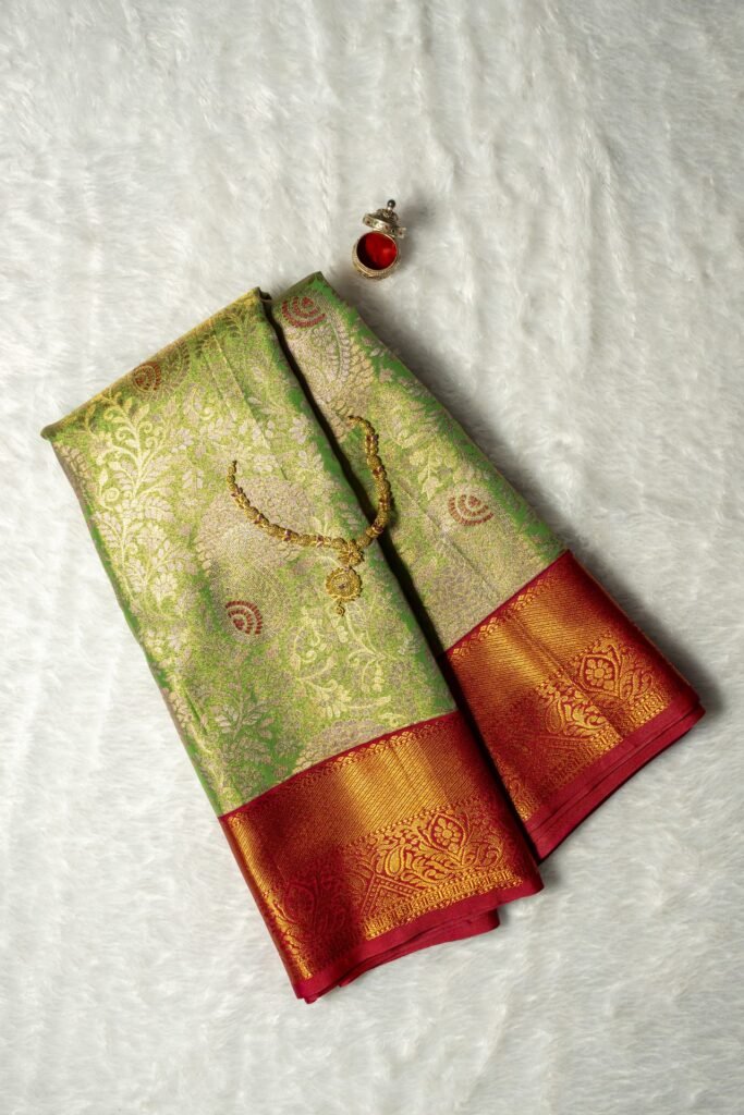 Brocade Kanchipuram Semi Silk Saree | VKSH0216