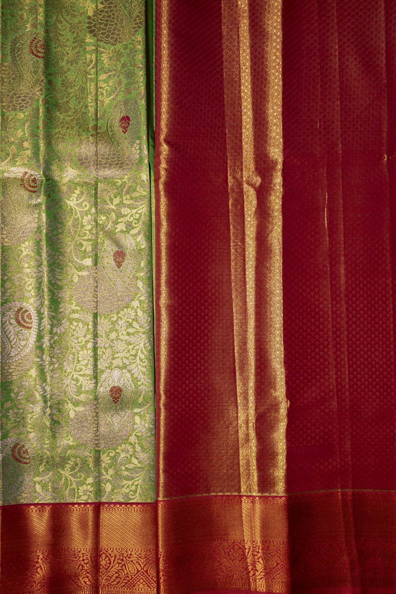 Brocade Kanchipuram Semi Silk Saree | VKSH0216 - Image 2