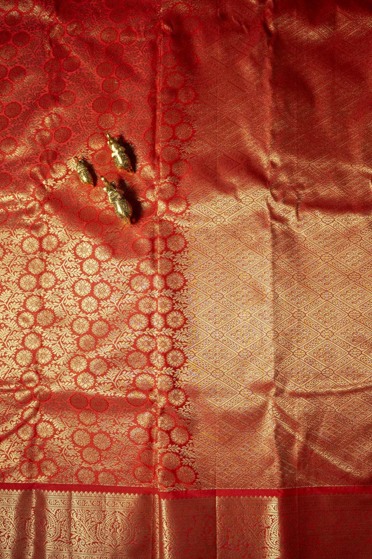 Brocade Kanchipuram Semi Silk Saree | VKSH0450 - Image 2