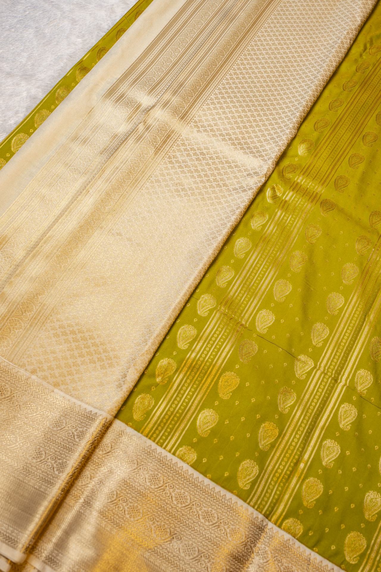 Semi Kanchipuram Silk Saree | VKSH0070 - Image 2