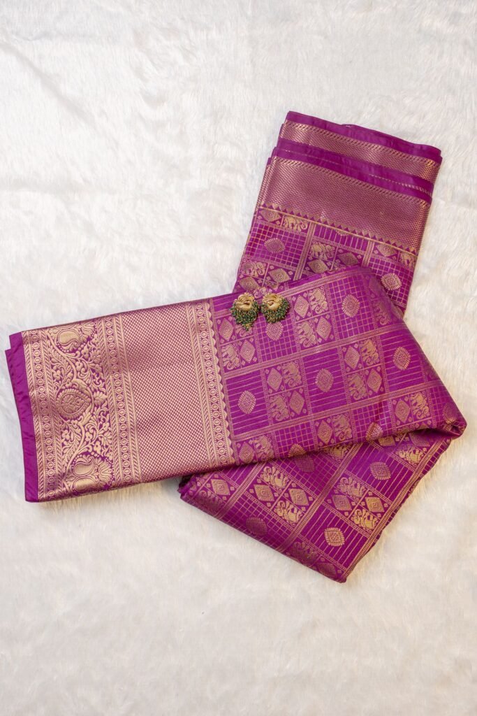 Semi Kanchipuram Silk Saree | VKSH0447